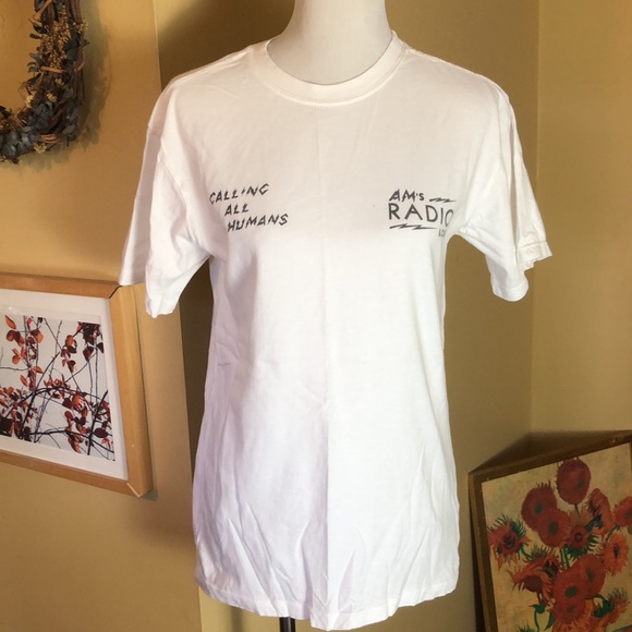 Vintage Small am Radio Log Location SingleStitch Tee Shirt RadioDial Old-Schoo - Picture 4 of 11